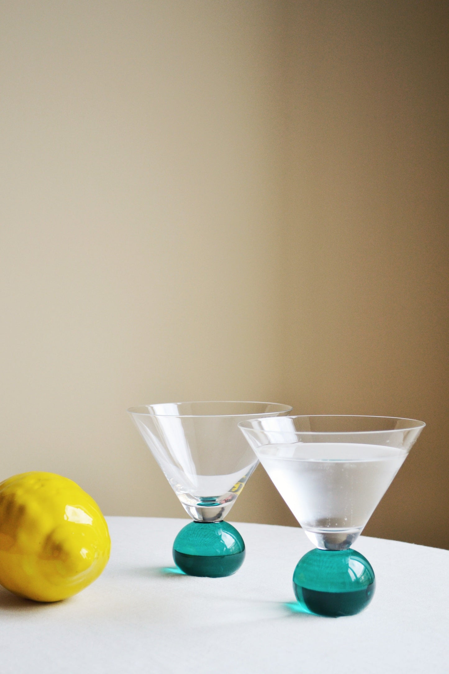 Set van Twee Cocktailglazen - Groen