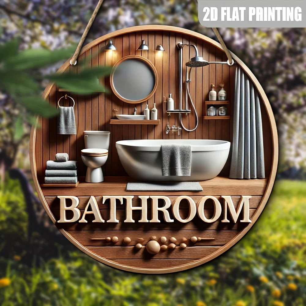 Ronde Toilet Douche badkamer bewegwijzering