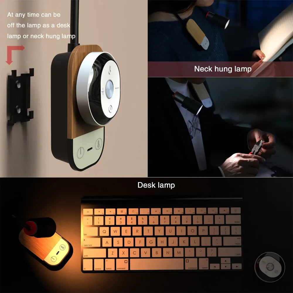 Flexibele LED Leeslamp – Magnetisch Nachtlampje voor Nachtkastje & Studie
