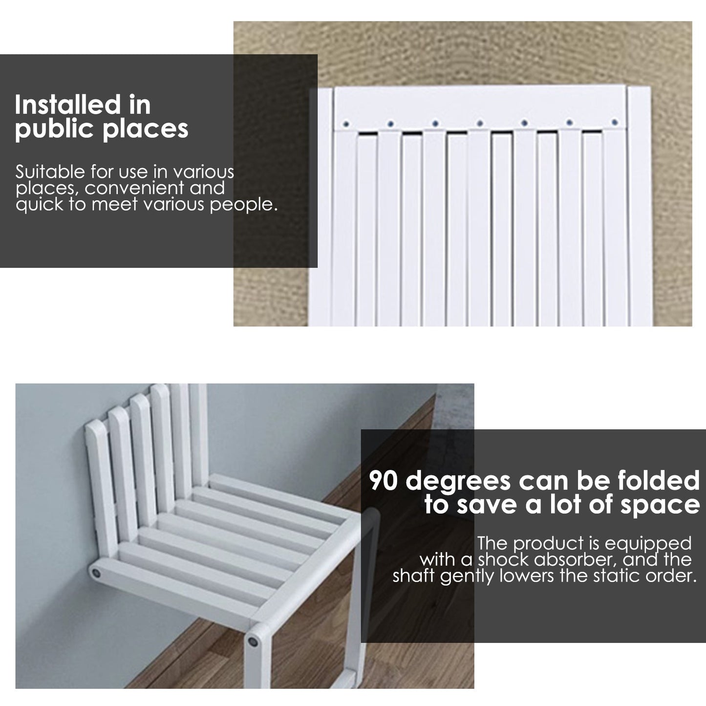 Opvouwbare Muurstoel SlimBank Compact Entree