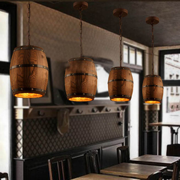 Sfeervolle Wijnvat Hanglamp