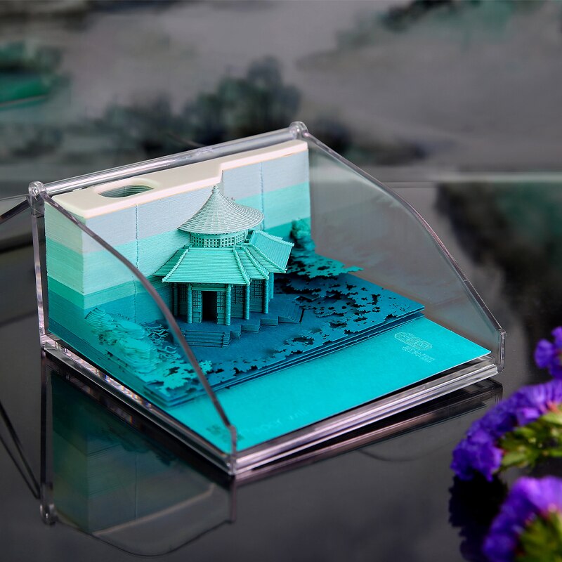 Omoshiroi Blok 3D Kladblok Kalender