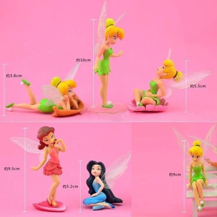6 Stukken Tinkerbell Feeën Speelset