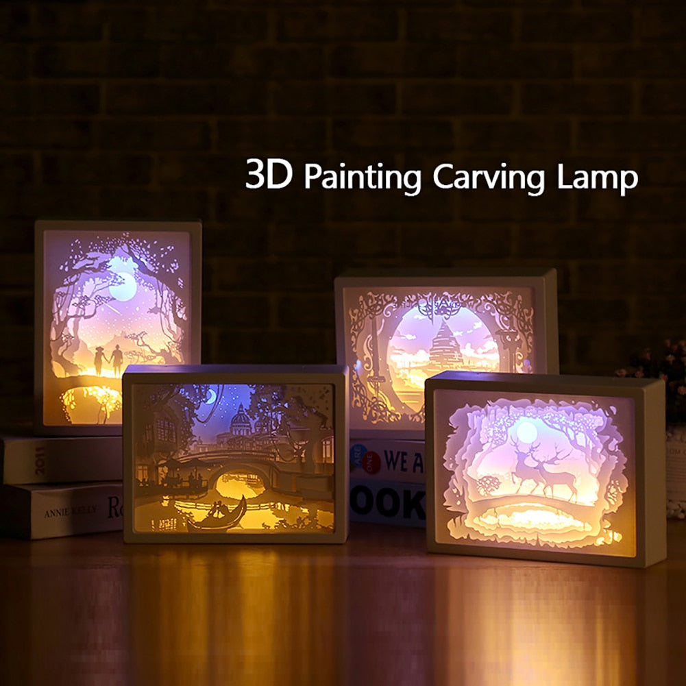 Magische 3D Papercut Lamp