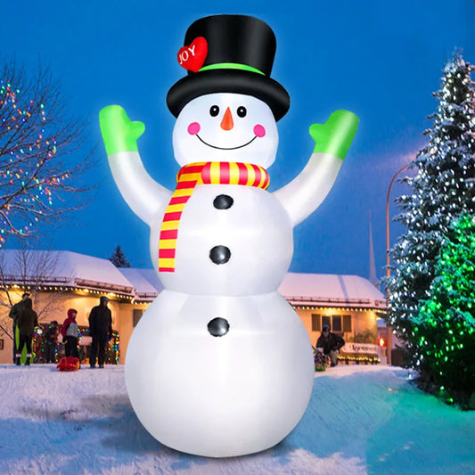 Opblaasbare Kerstsneeuwman LED