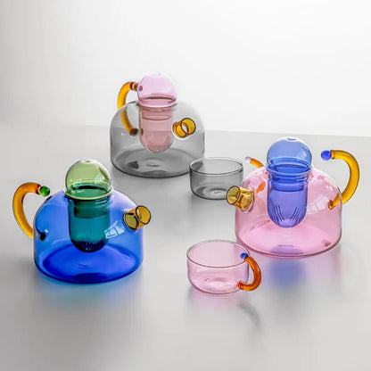 Hittebestendige Glazen Theepot Set