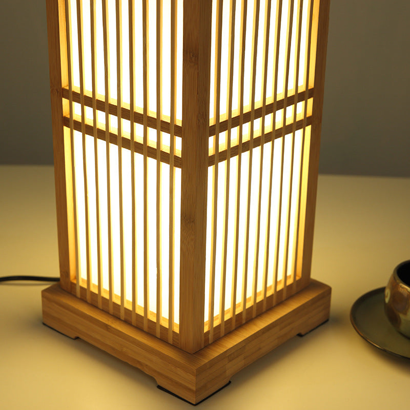 Japanse Houten Tafellamp