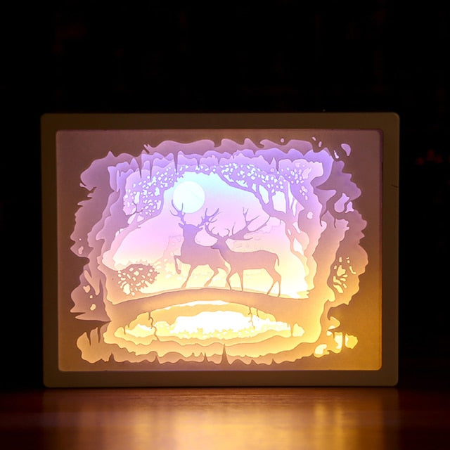 Magische 3D Papercut Lamp