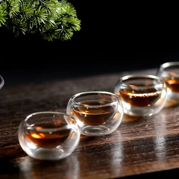 Elegante Dubbele Theekopjes Mini Klassiek