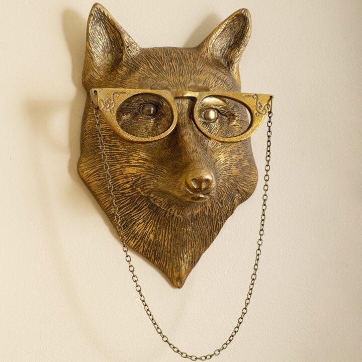 Antiek Bronzen Harsen Dierenwandachtergrond