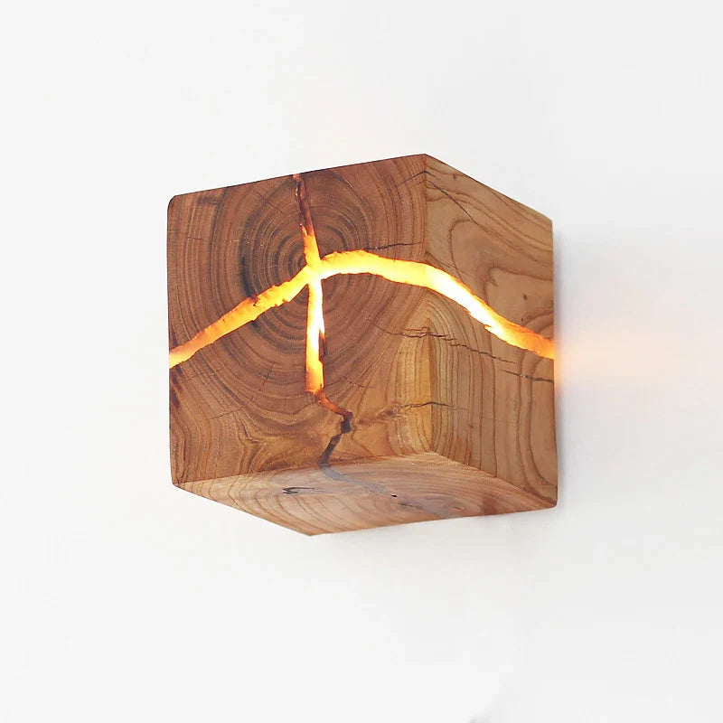 Creatieve Houten Kubus Lamp