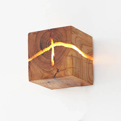 Creatieve Houten Kubus Lamp