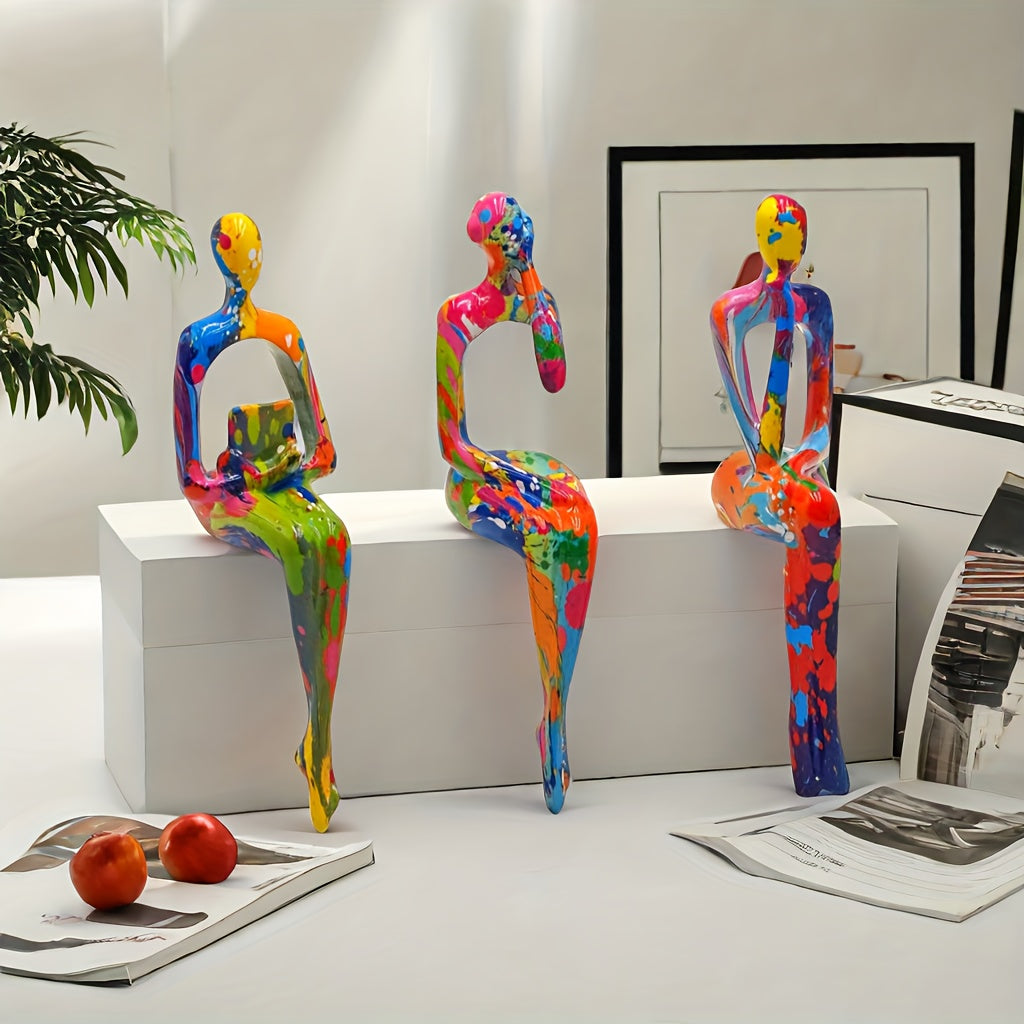 Kleurige Kunstbeelden Set