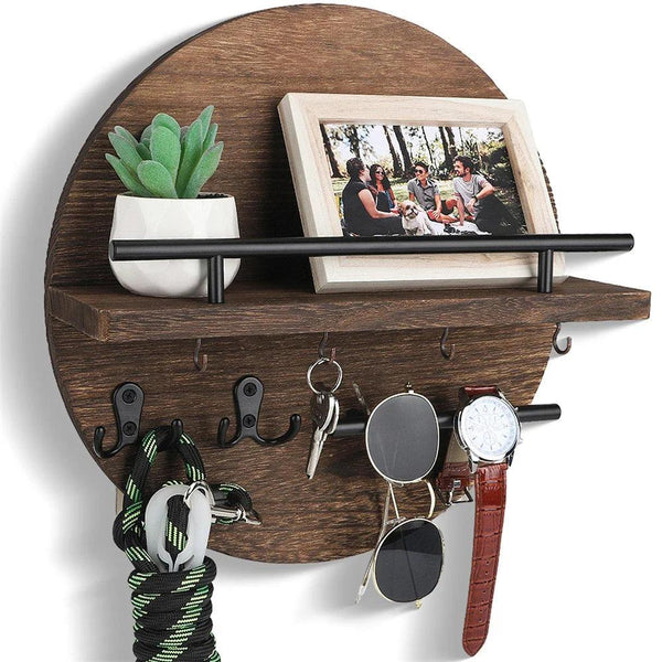 Ronde Sleutelhouder Hout