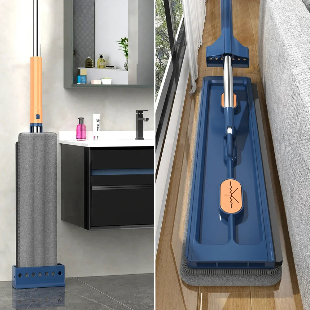 360° Roterende Platte Dweil No Hand-Washing