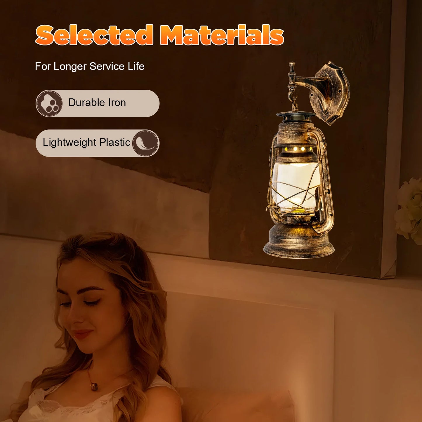 Vintage Lantaarn Wandlamp