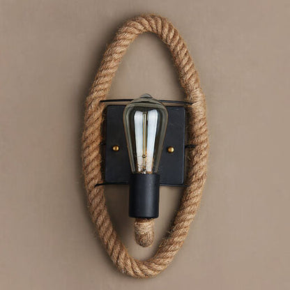 Stoere Touw Wandlamp