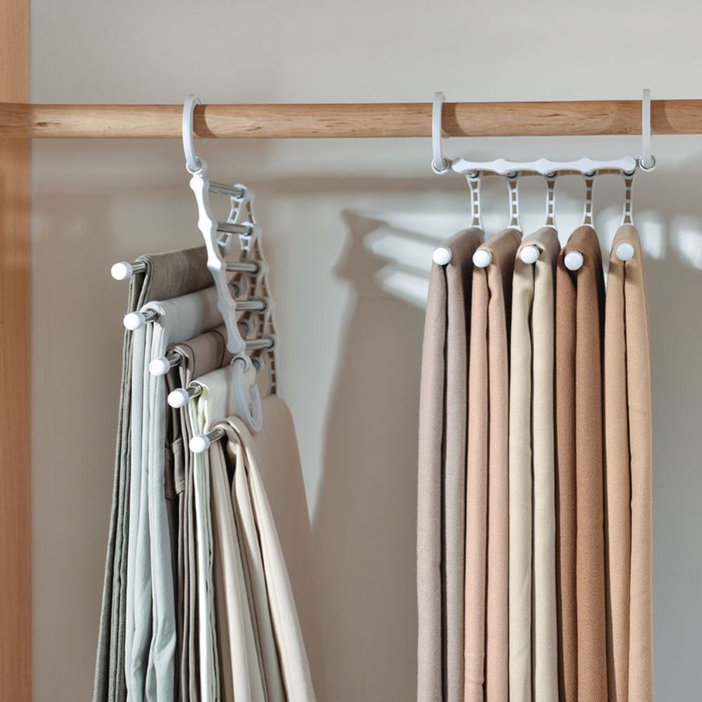 Multifunctioneel opbergrek verstelbare broekenhanger 5-in-1