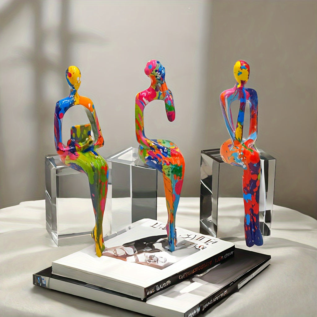 Kleurige Kunstbeelden Set