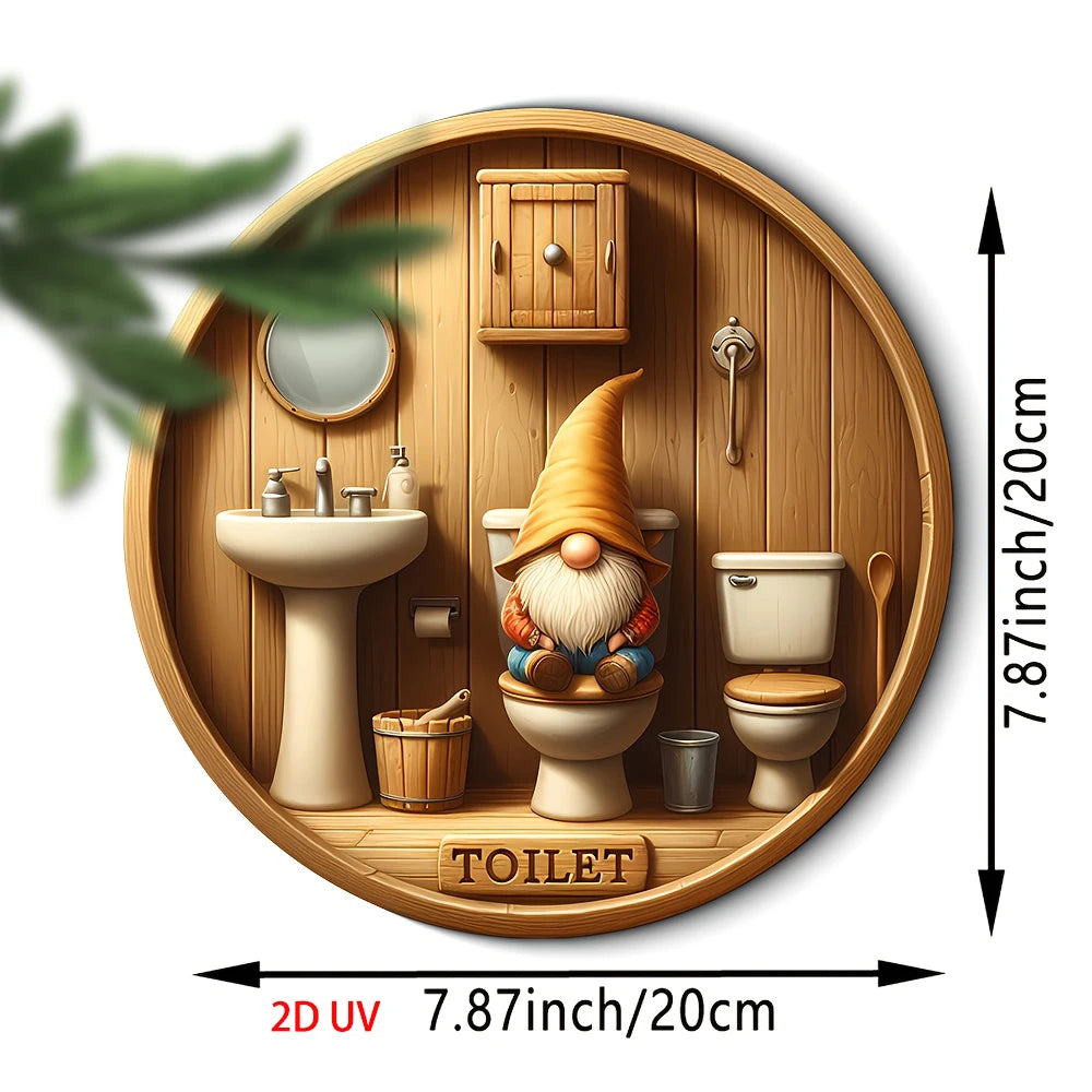 Plattelandskabouter Toilet Bord Retro Huis