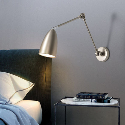 Vintage industriële Zwenkarm Wandlamp