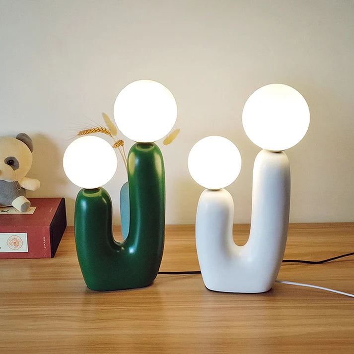 Dubbelglas Tafellamp Zachte Kleuren