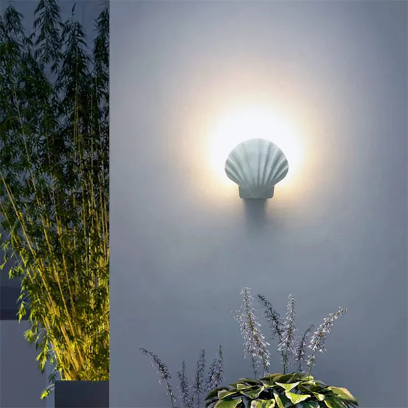 Zee Schelp Wandlamp voor Tuin