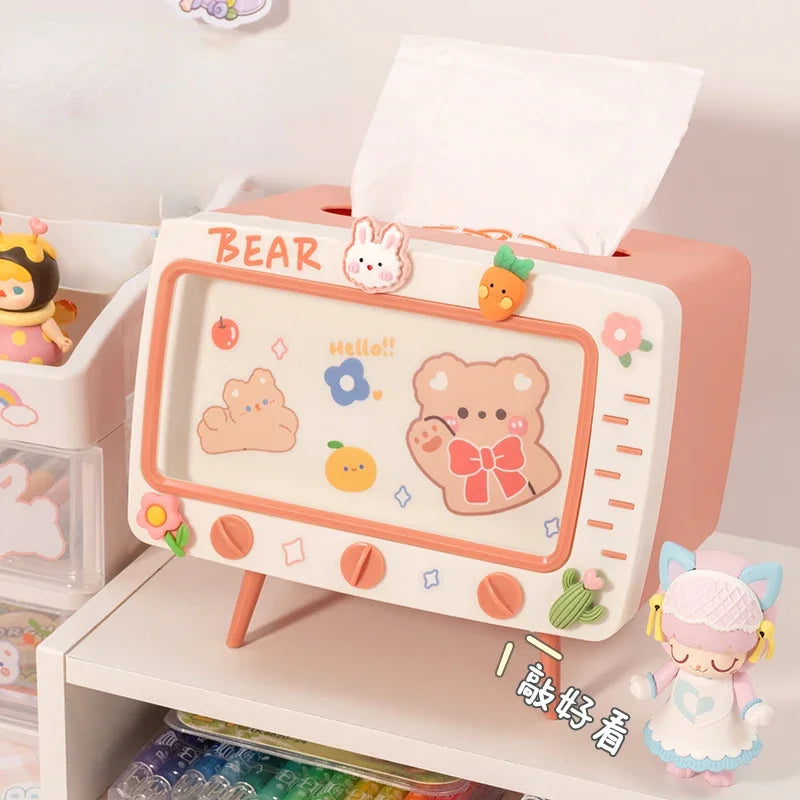 Leuke Kawaii Tv Tissue Box