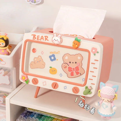 Leuke Kawaii Tv Tissue Box