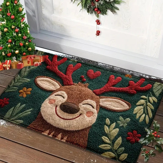 Kerst Deurmat met Kerstman