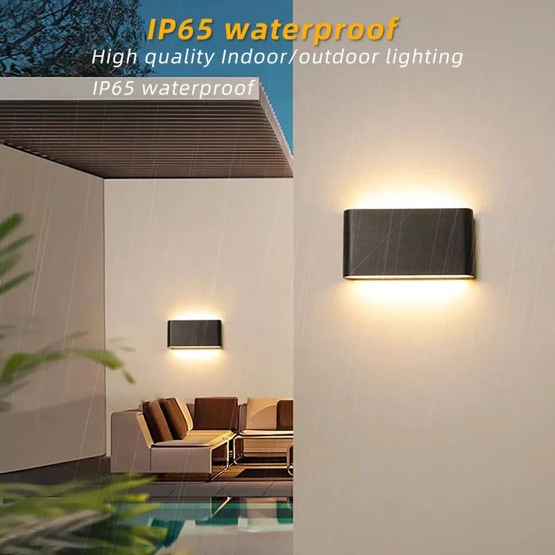 12W LED Wandlamp Nordic Stijl – Waterdicht voor Tuin, Balkon, Slaapkamer & Hal