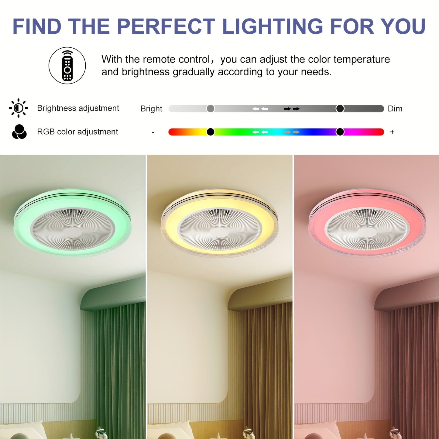 Smart Plafondventilator met Led Licht