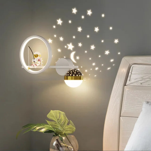 LED Star Astronaut Kinderwandlamp