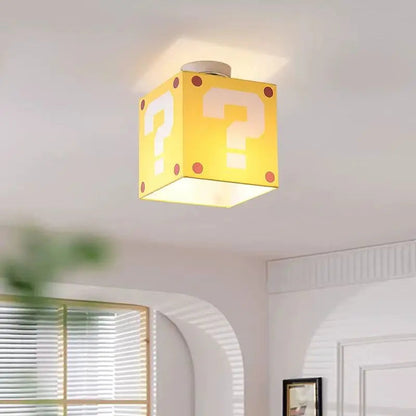 Gele Vraagteken Plafondlamp