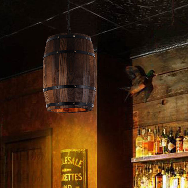 Sfeervolle Wijnvat Hanglamp