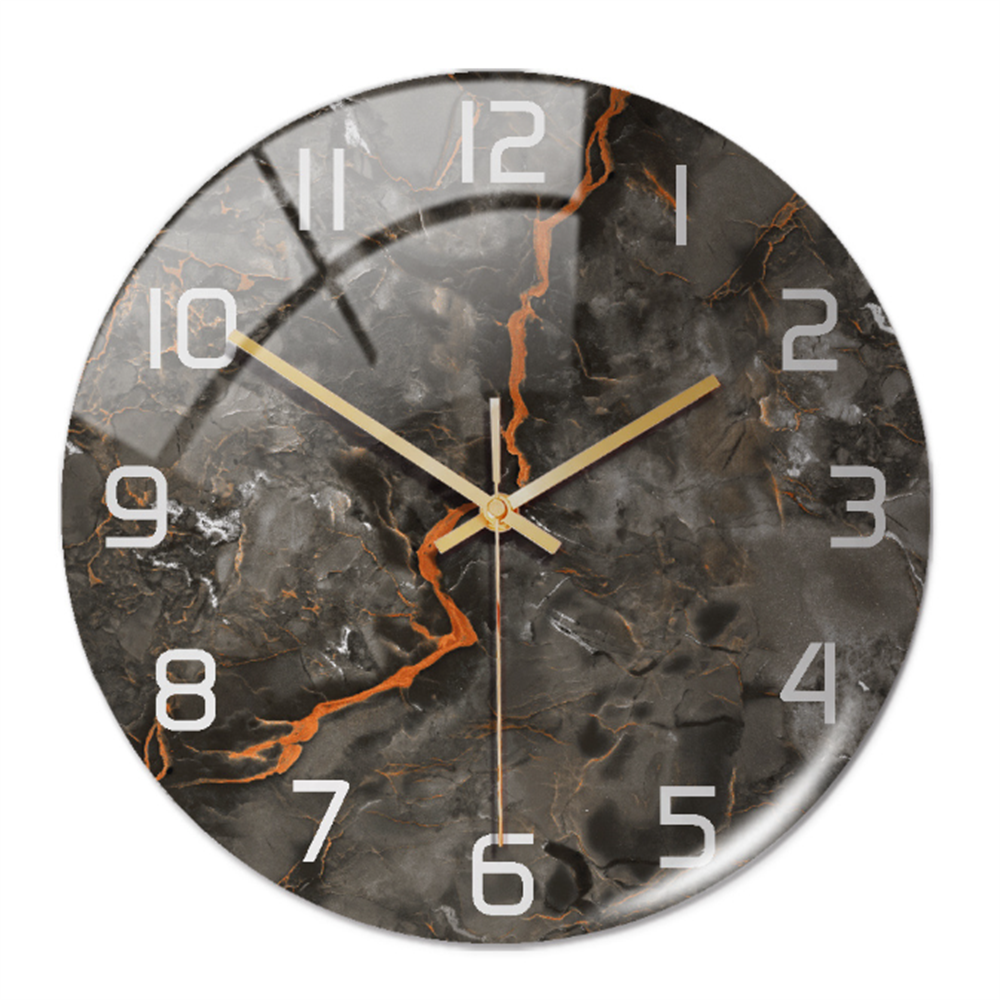 Ronde Marmeren Wandklok