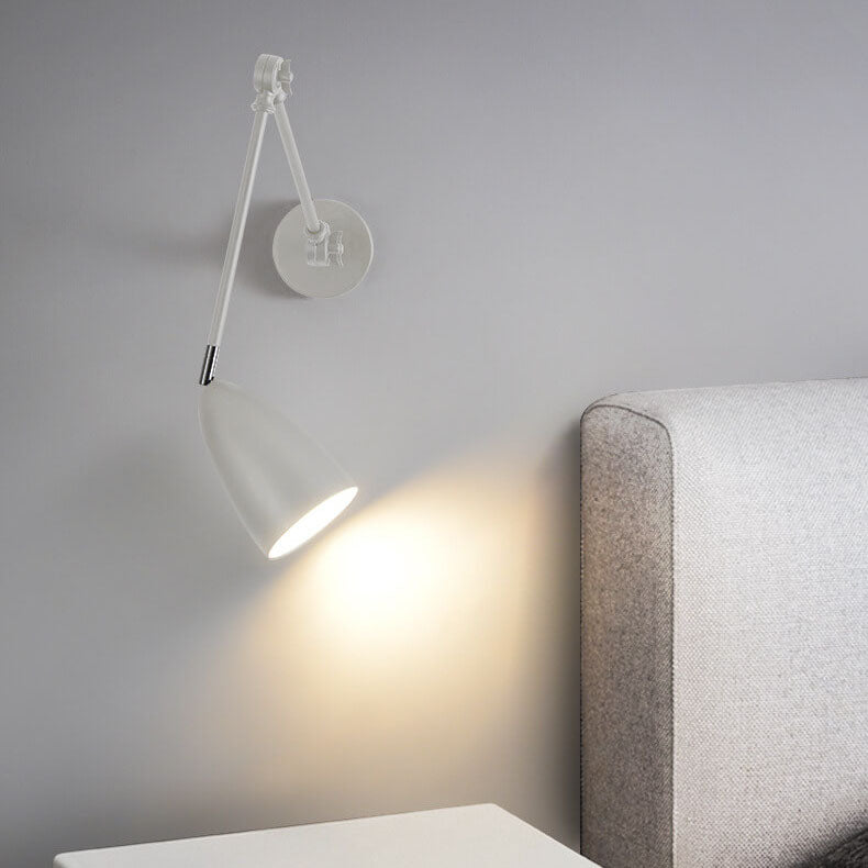 Vintage industriële Zwenkarm Wandlamp
