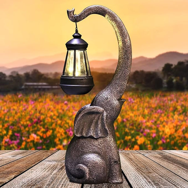 Retro Olifant Tuinlamp
