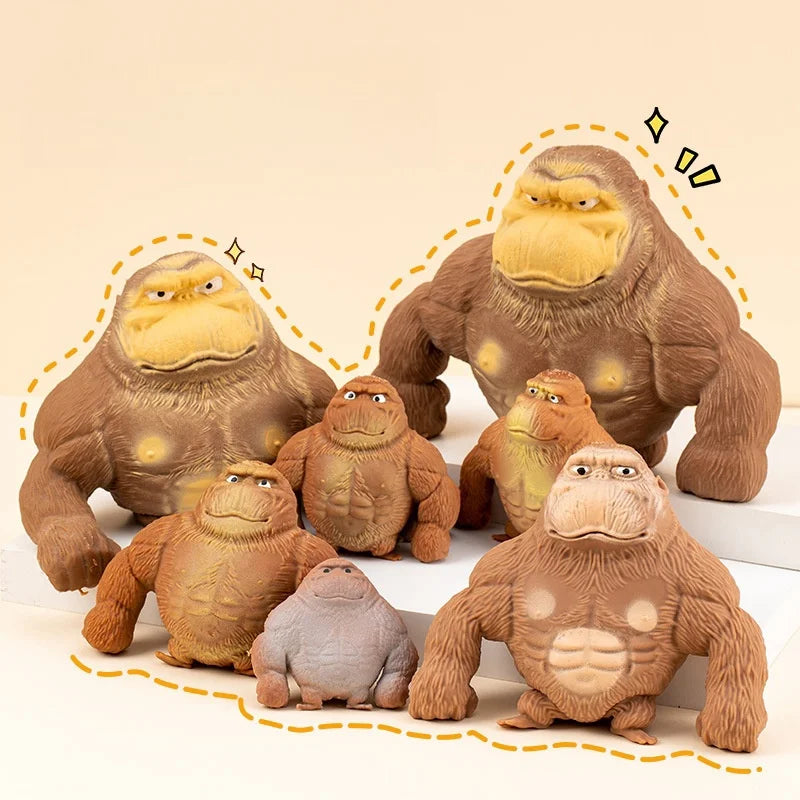 Gorilla Stressknuffel Beeldje voor Bureau