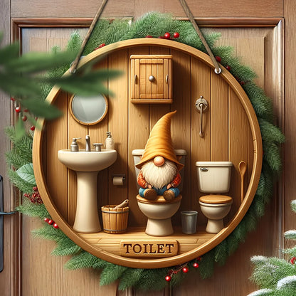 Plattelandskabouter Toilet Bord Retro Huis