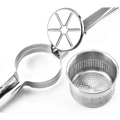 Krachtige Aardappelstamper RVS Ergonomisch Keukenhulp