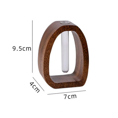 Houten Hydroponische Testbuisvaas