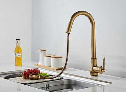 Antique Bronze Kitchen Faucet with Touch Control