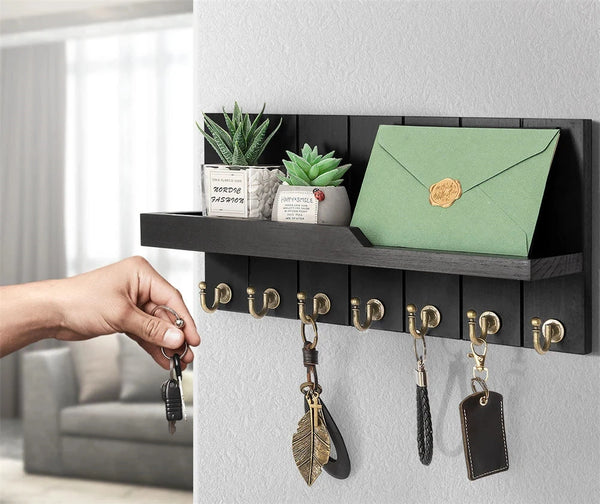Houten Sleutelhouder met Plank