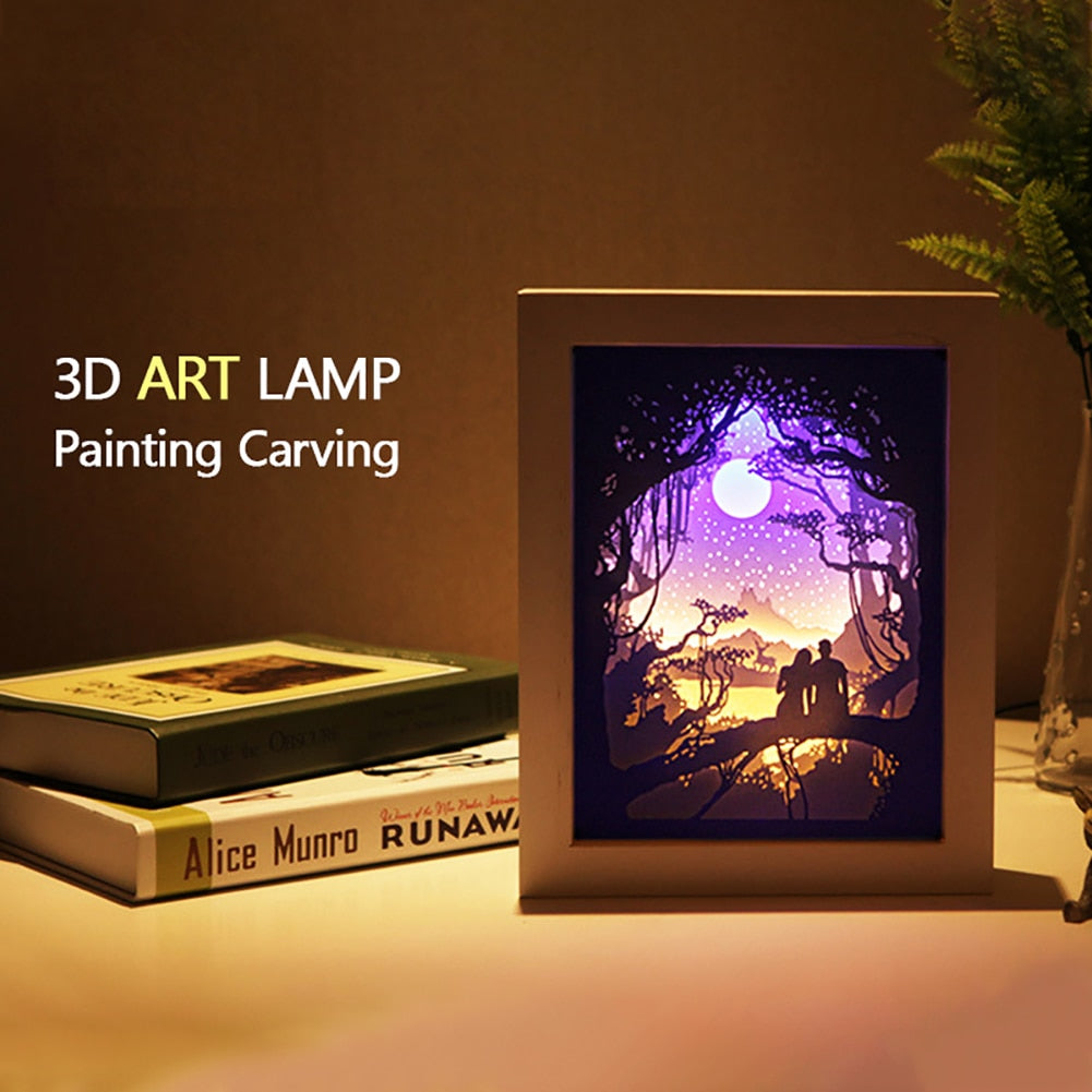 Magische 3D Papercut Lamp