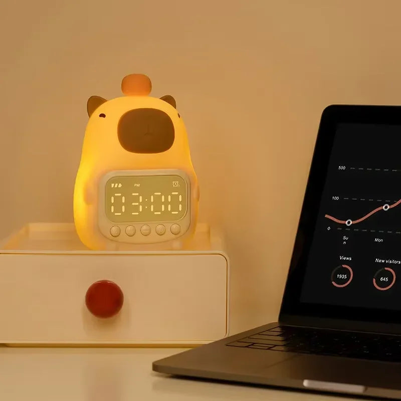Schattige Capybara LED-bedlamp