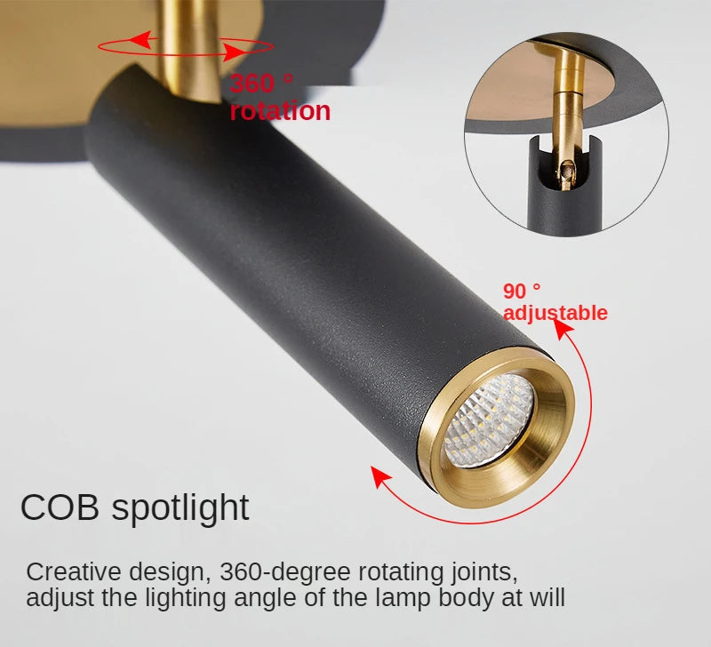 Moderne Led-hanglamp met Draaibare Spot