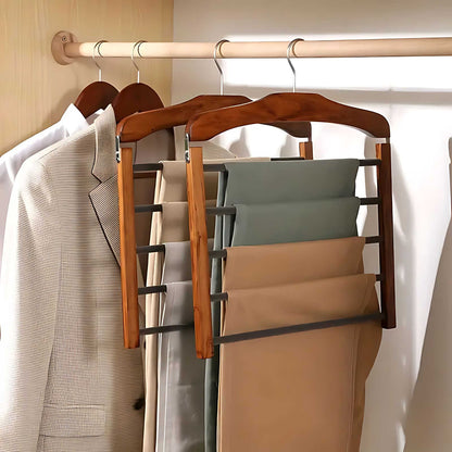 Massief Houten Broekengarderoberek Organizer