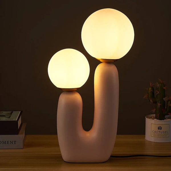Dubbelglas Tafellamp Zachte Kleuren