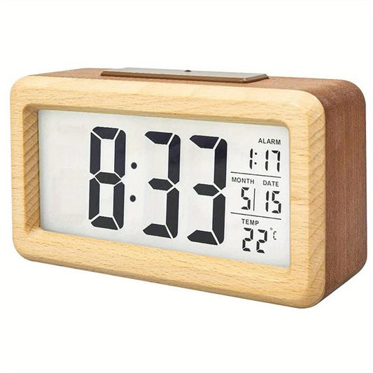 Stijlvolle Houten Wekker